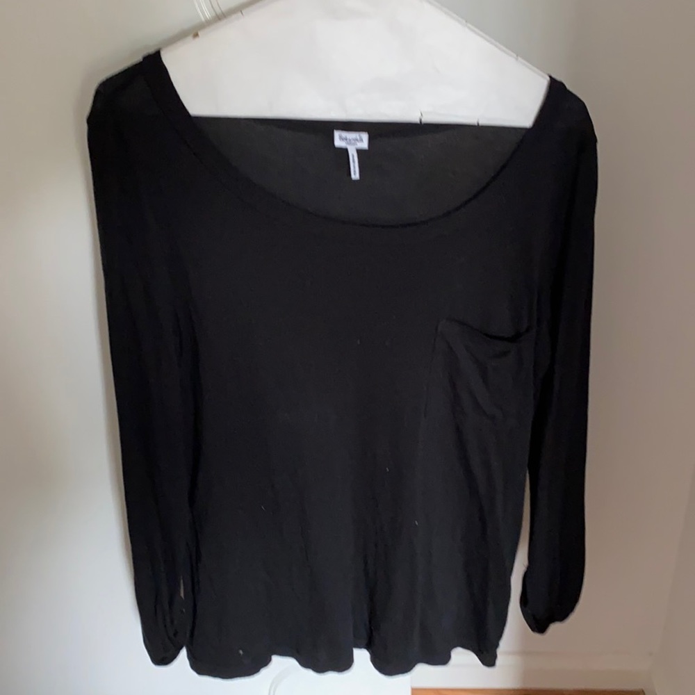 Women’s Splendid Black Long Sleeve Top